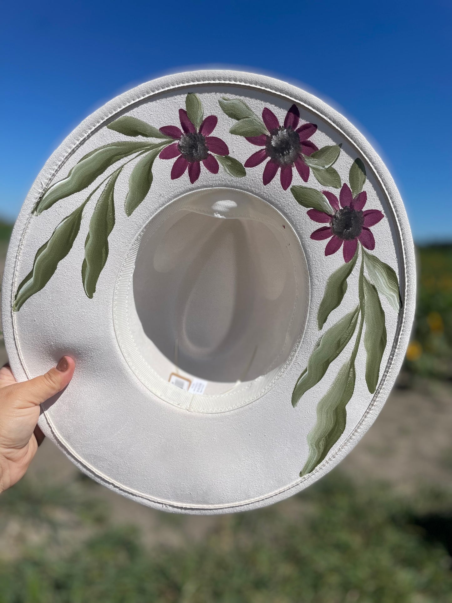 Plum Sunflower Fedora