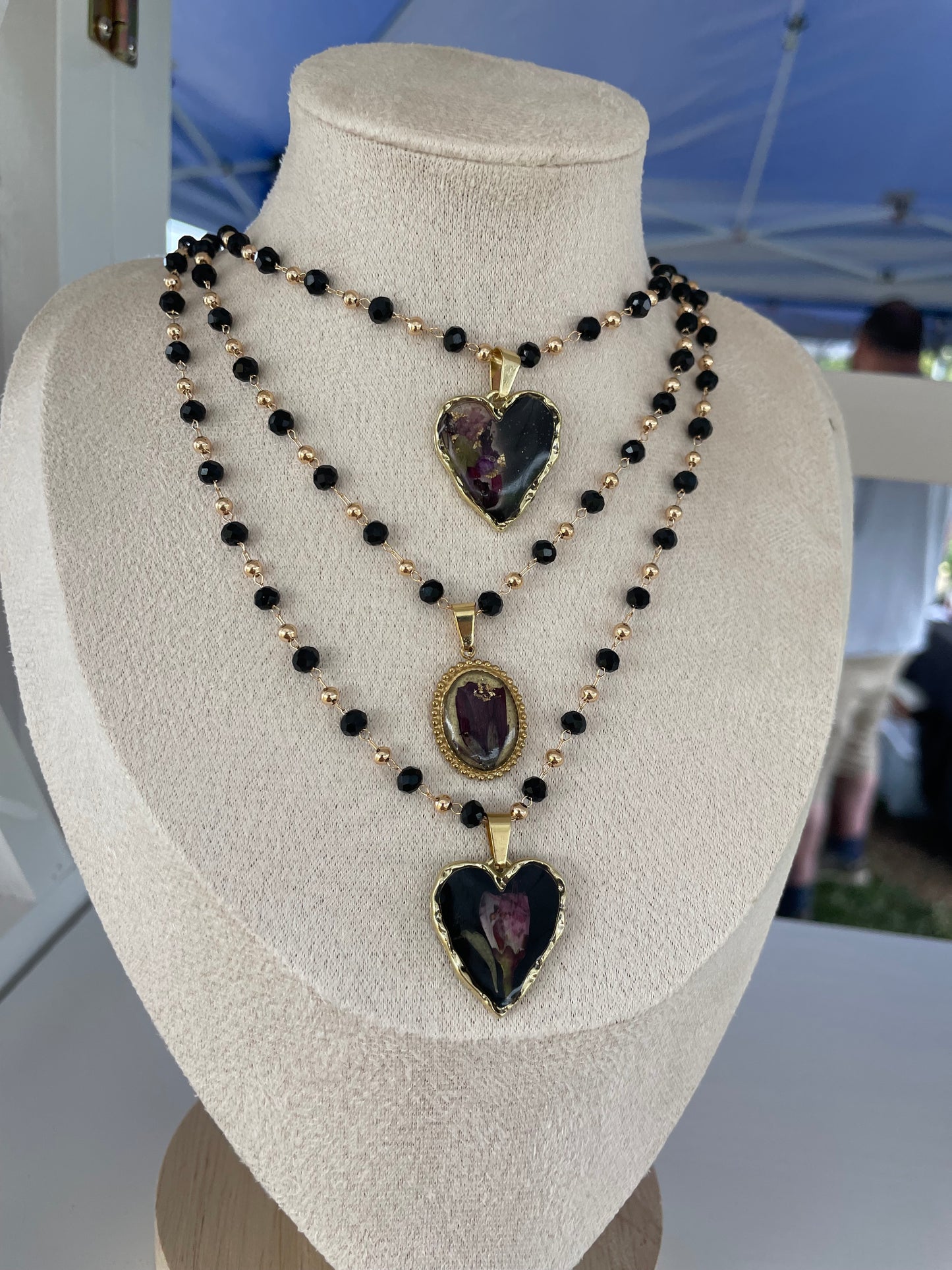 Dark Harvest Beaded Choker Necklace Collection