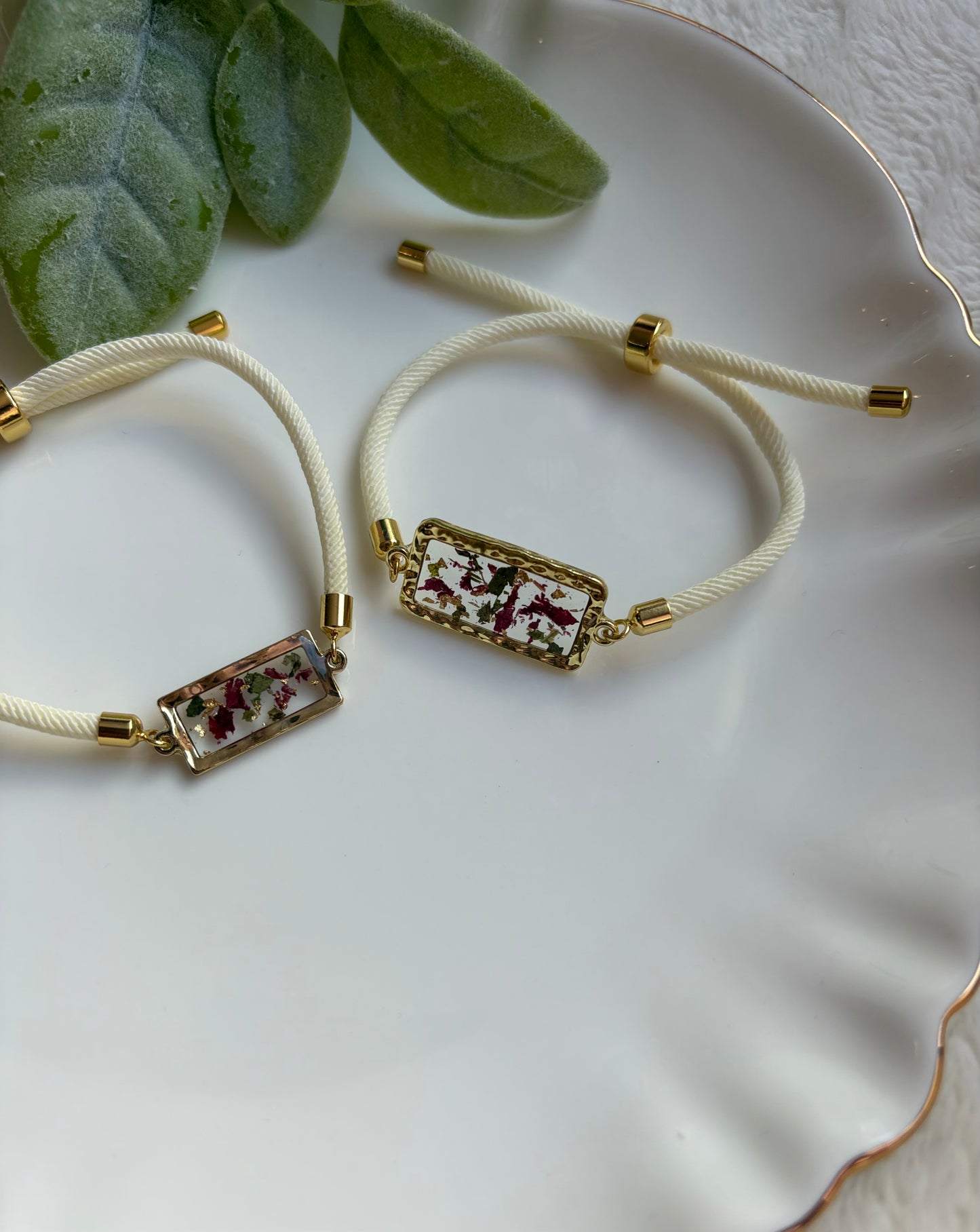 Peony Confetti Cord Bracelet