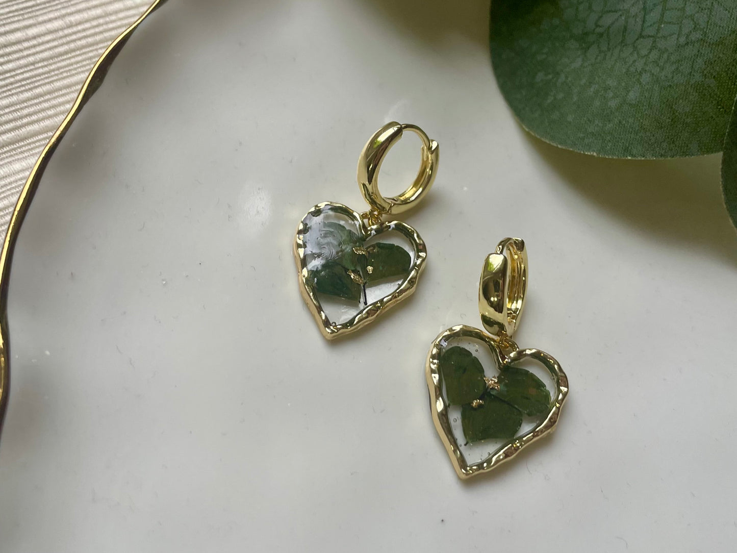 Real Fern Leaf Earring