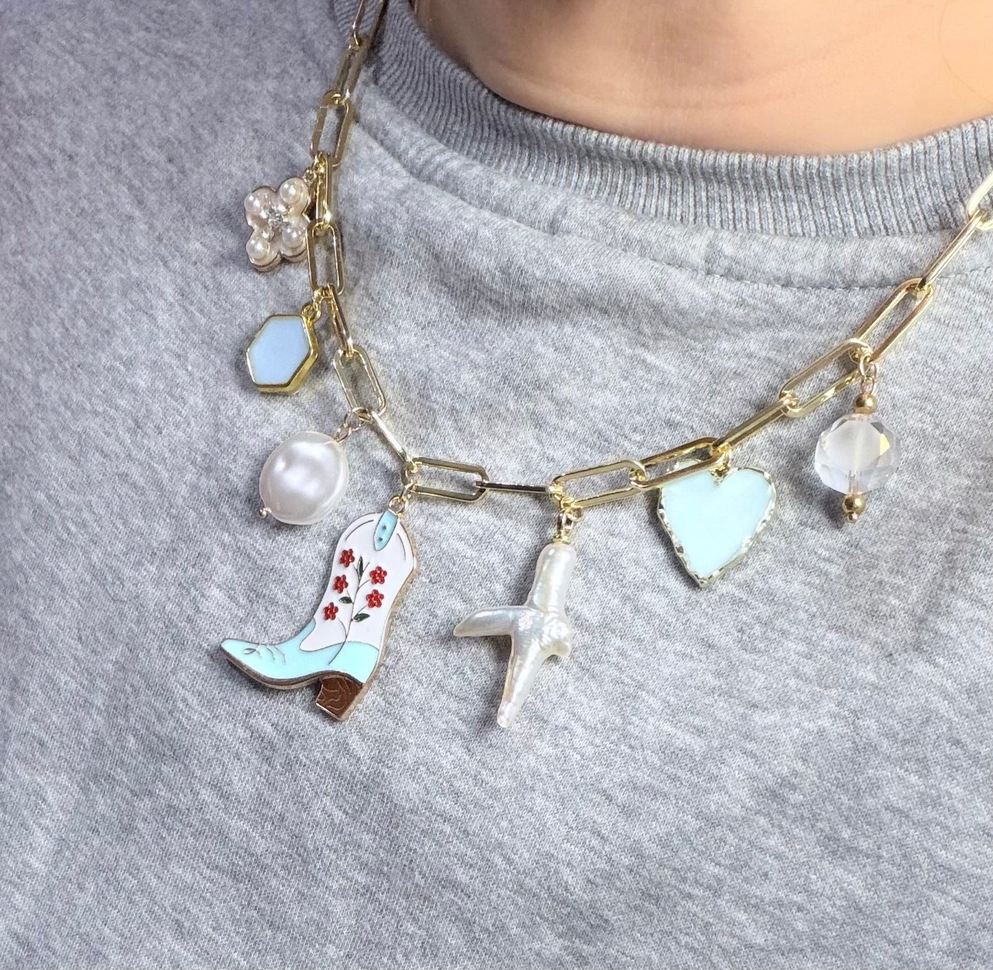 Coastal Cowgirl Charm Necklace