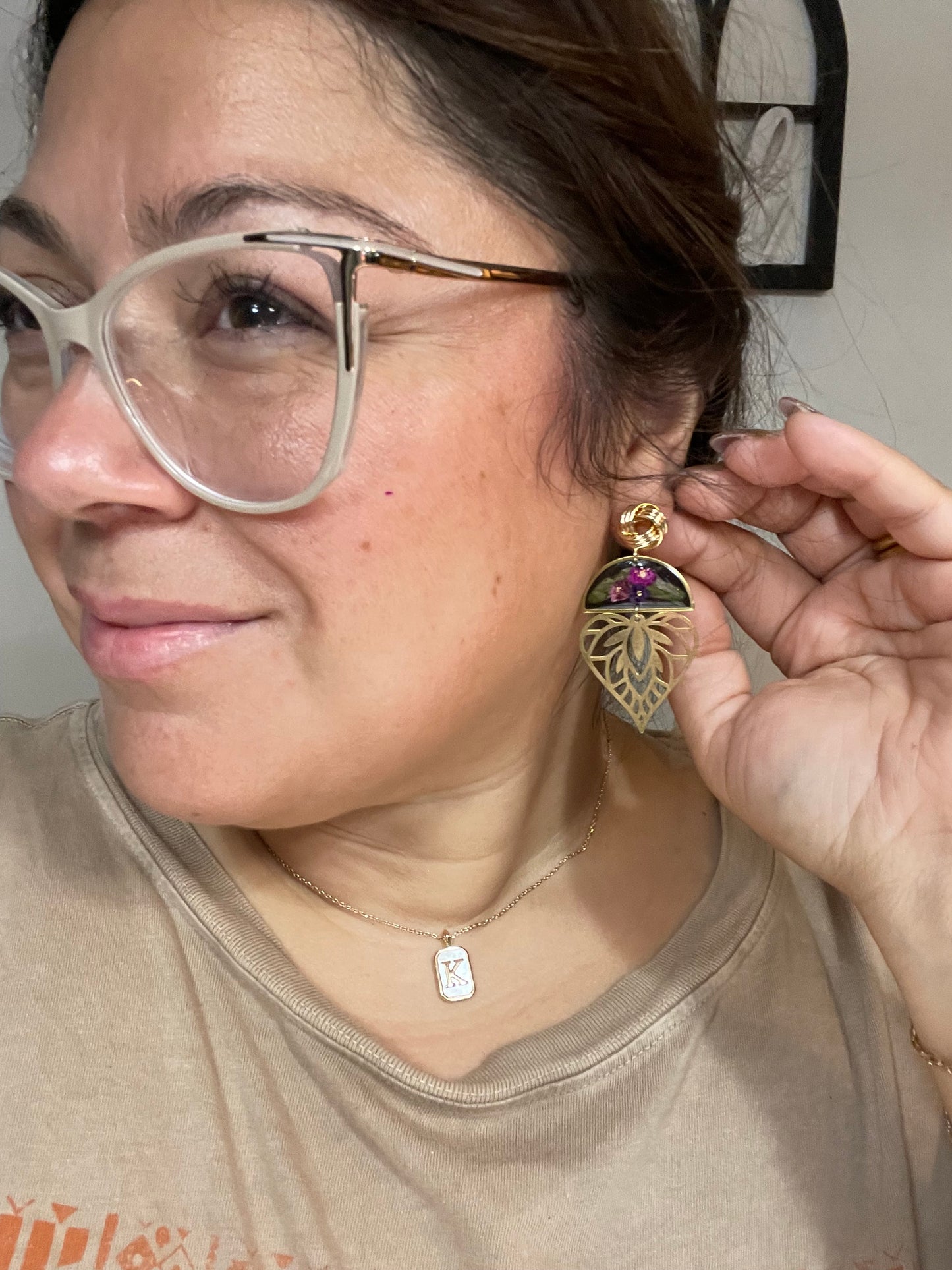 Midnight Bloom Dangle
