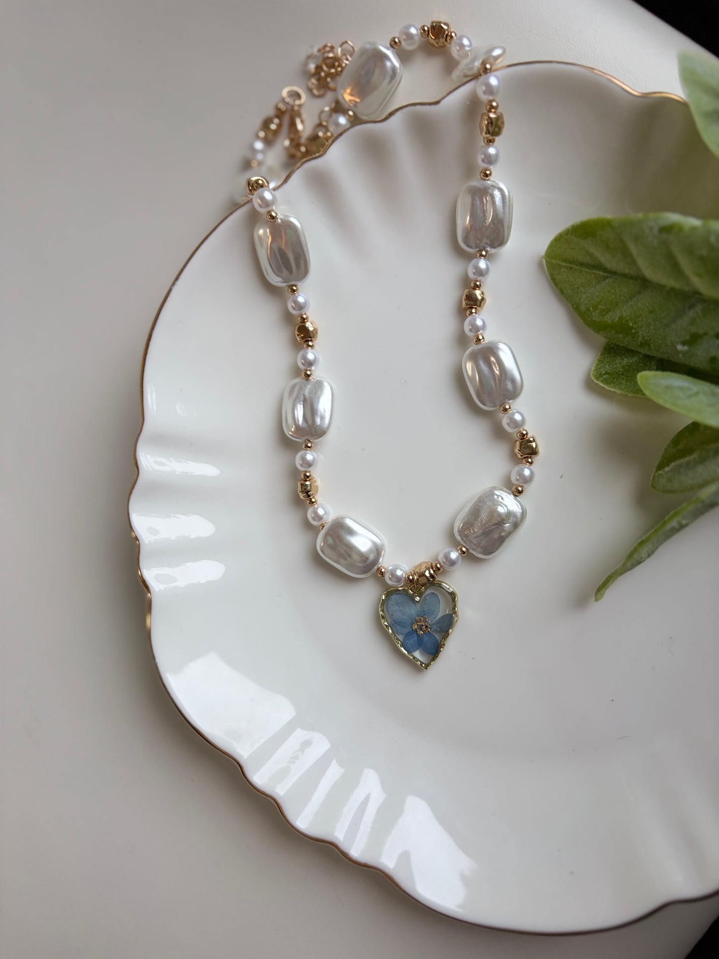 Seaside Sweetheart Pearl Necklace