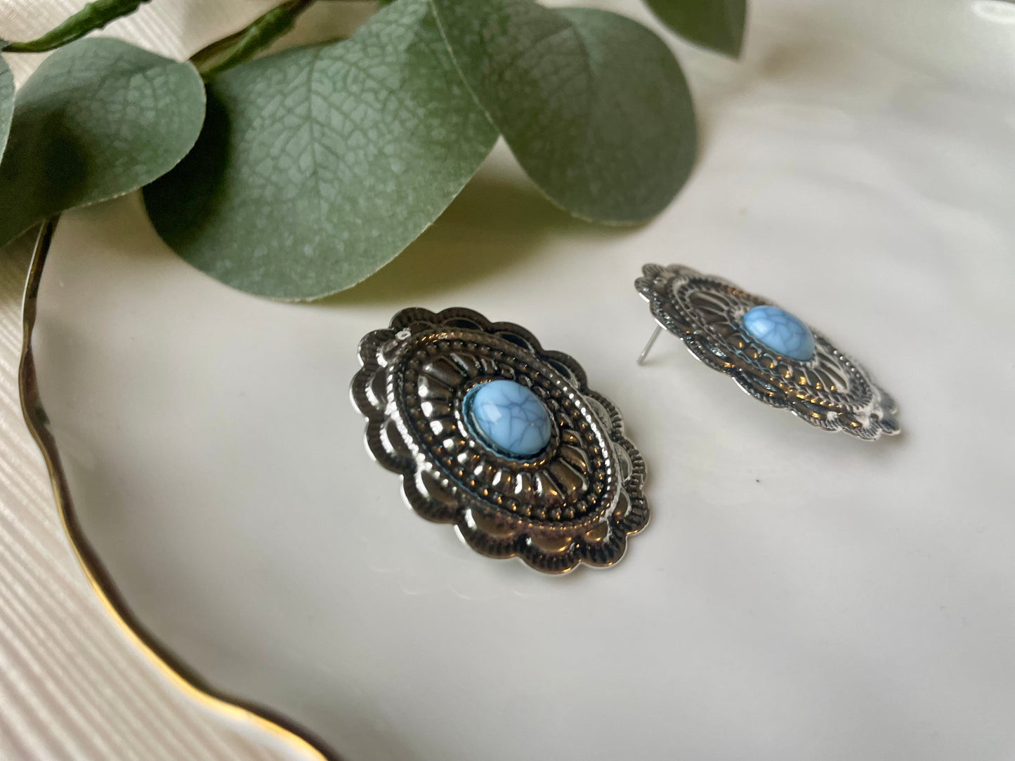 Silver & Turquoise Stud