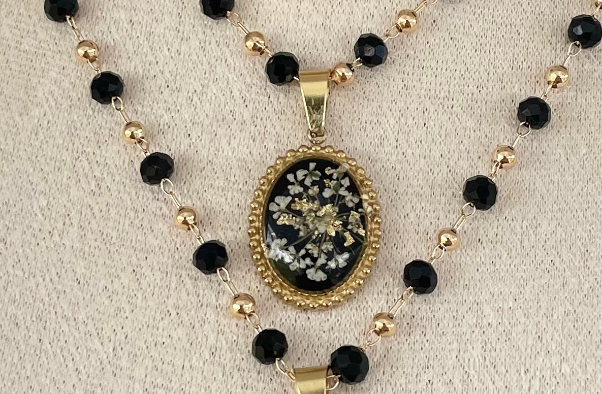 Dark Harvest Beaded Choker Necklace Collection
