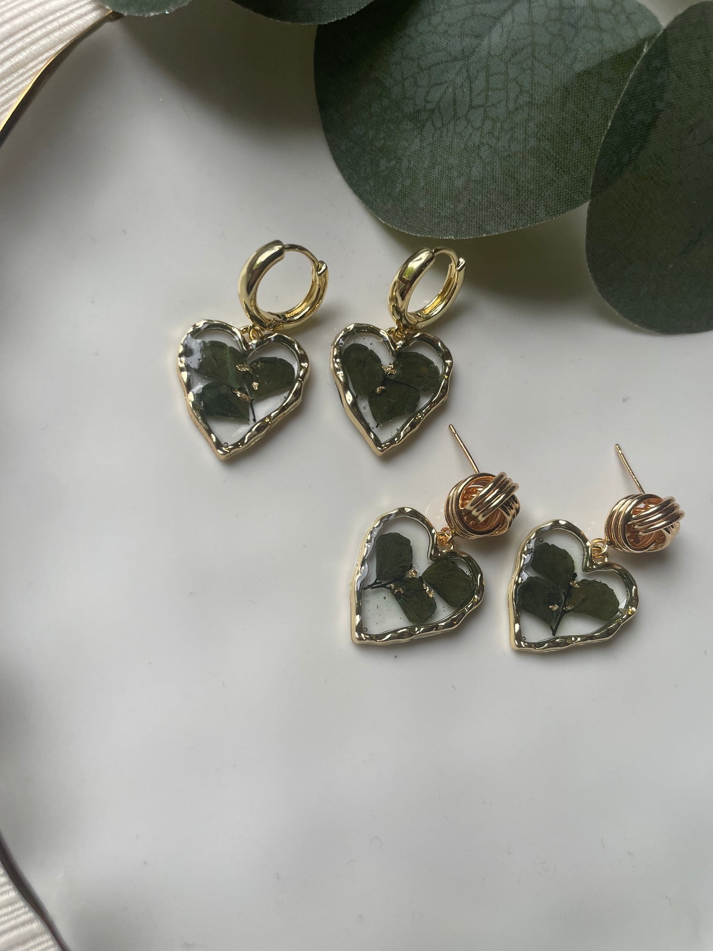 Real Fern Leaf Earring