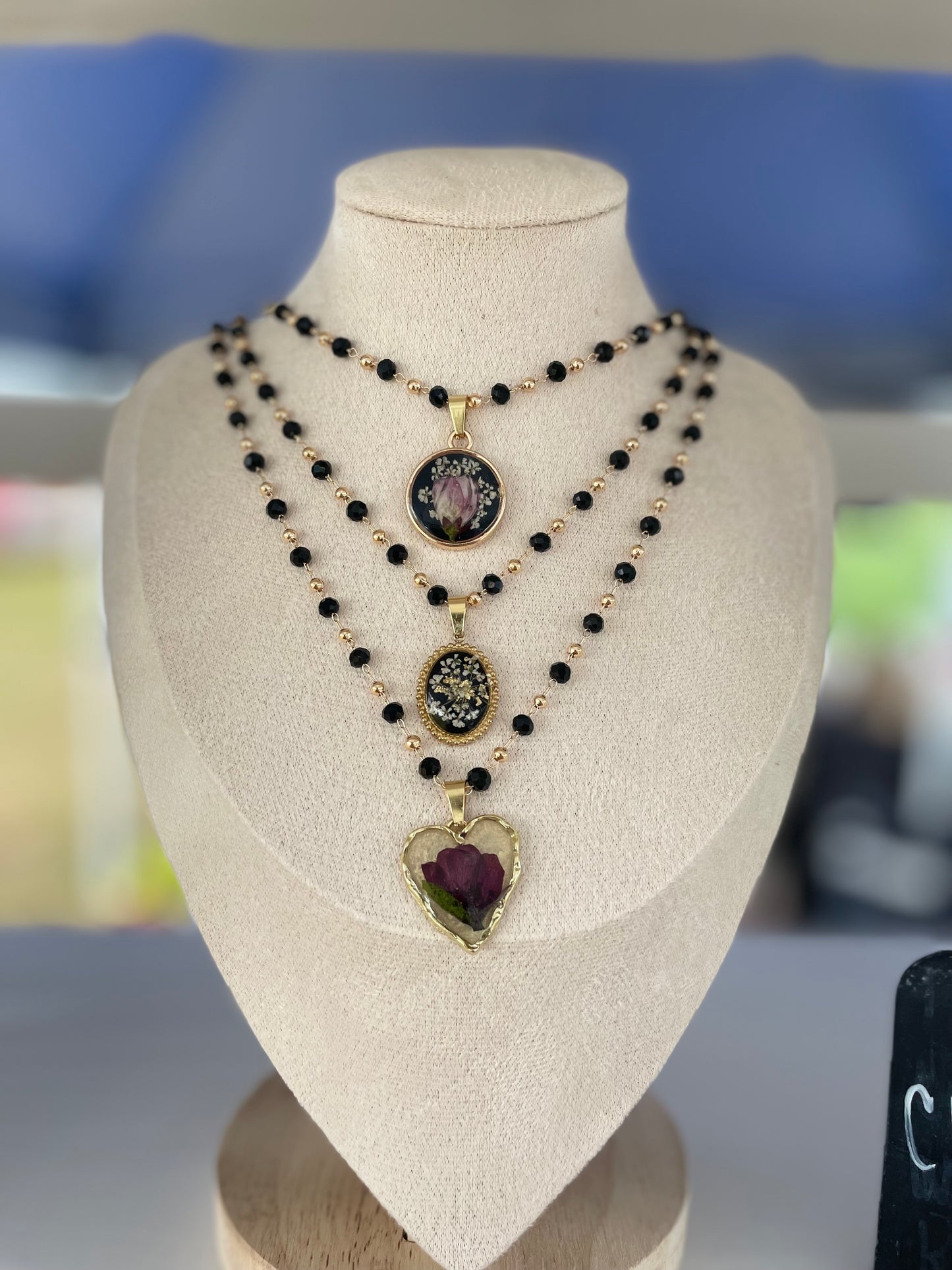Dark Harvest Beaded Choker Necklace Collection