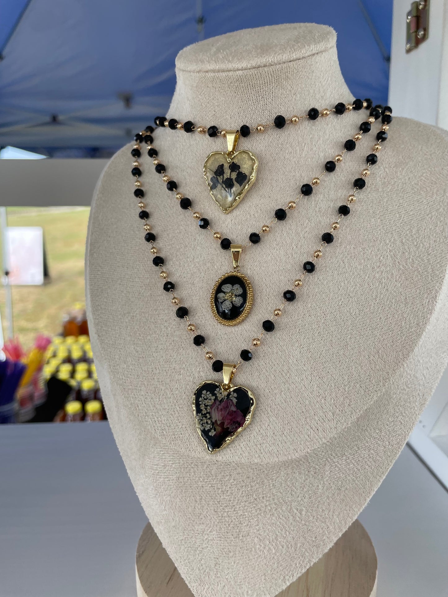Dark Harvest Beaded Choker Necklace Collection