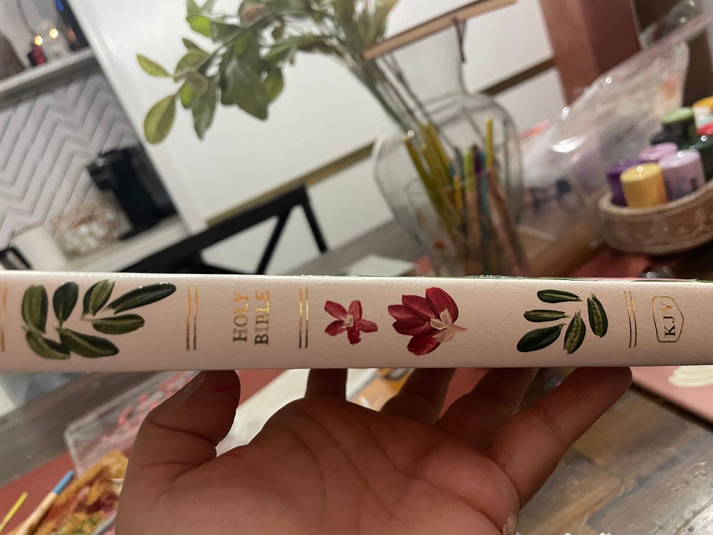 Hand Painted Bible