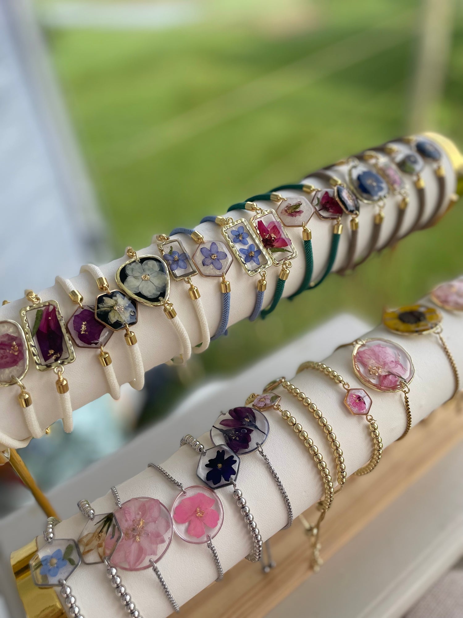 REAL FLOWER BRACELETS