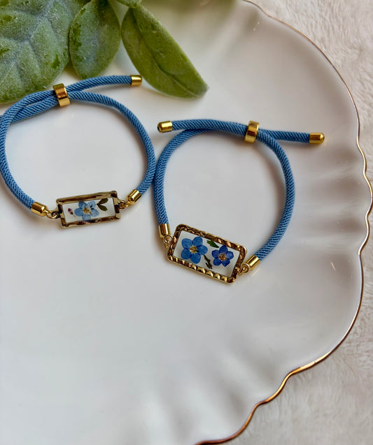 Forget Me Not Cord Bracelet