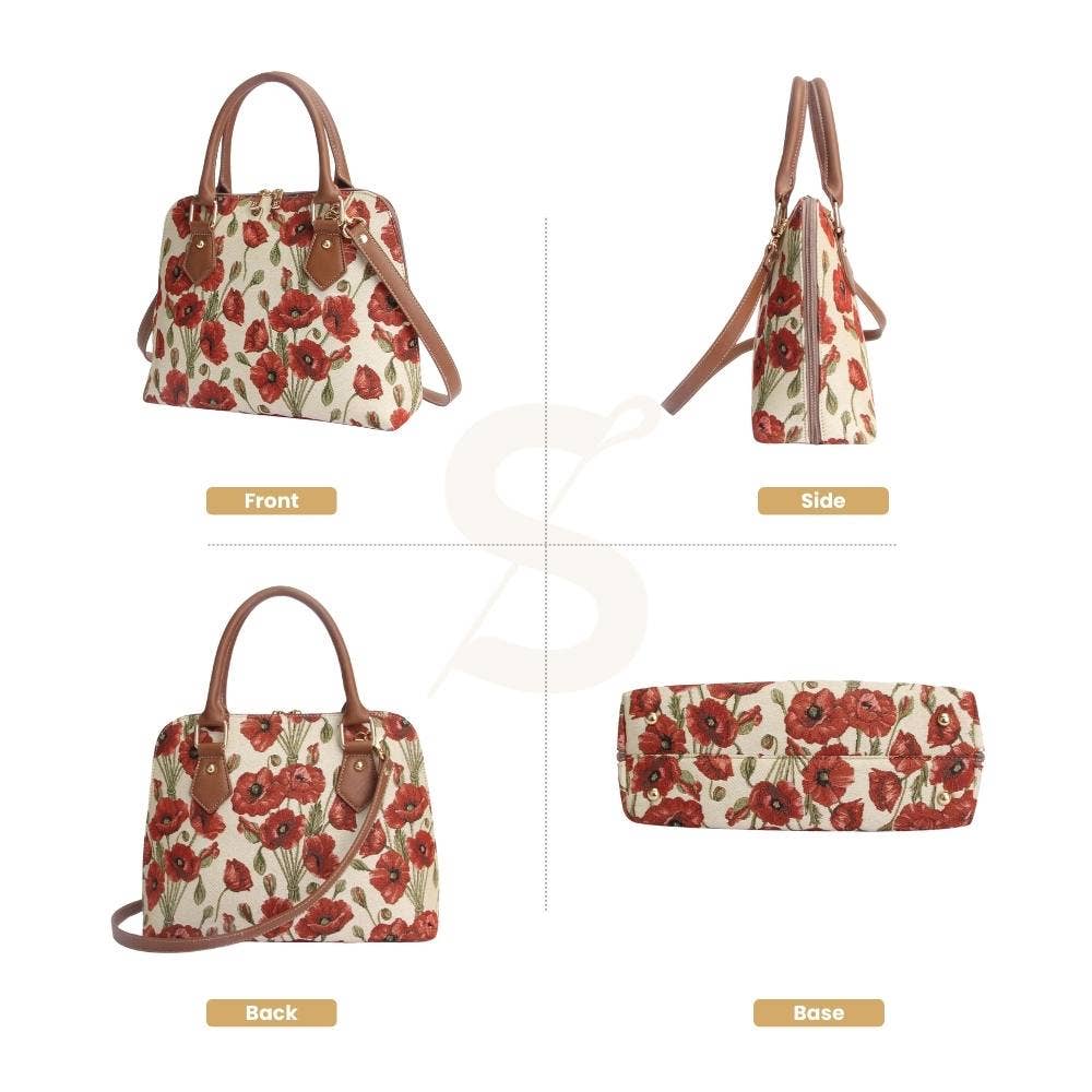 THE POPPY| Poppy Convertible Top Handle Purse Handbag