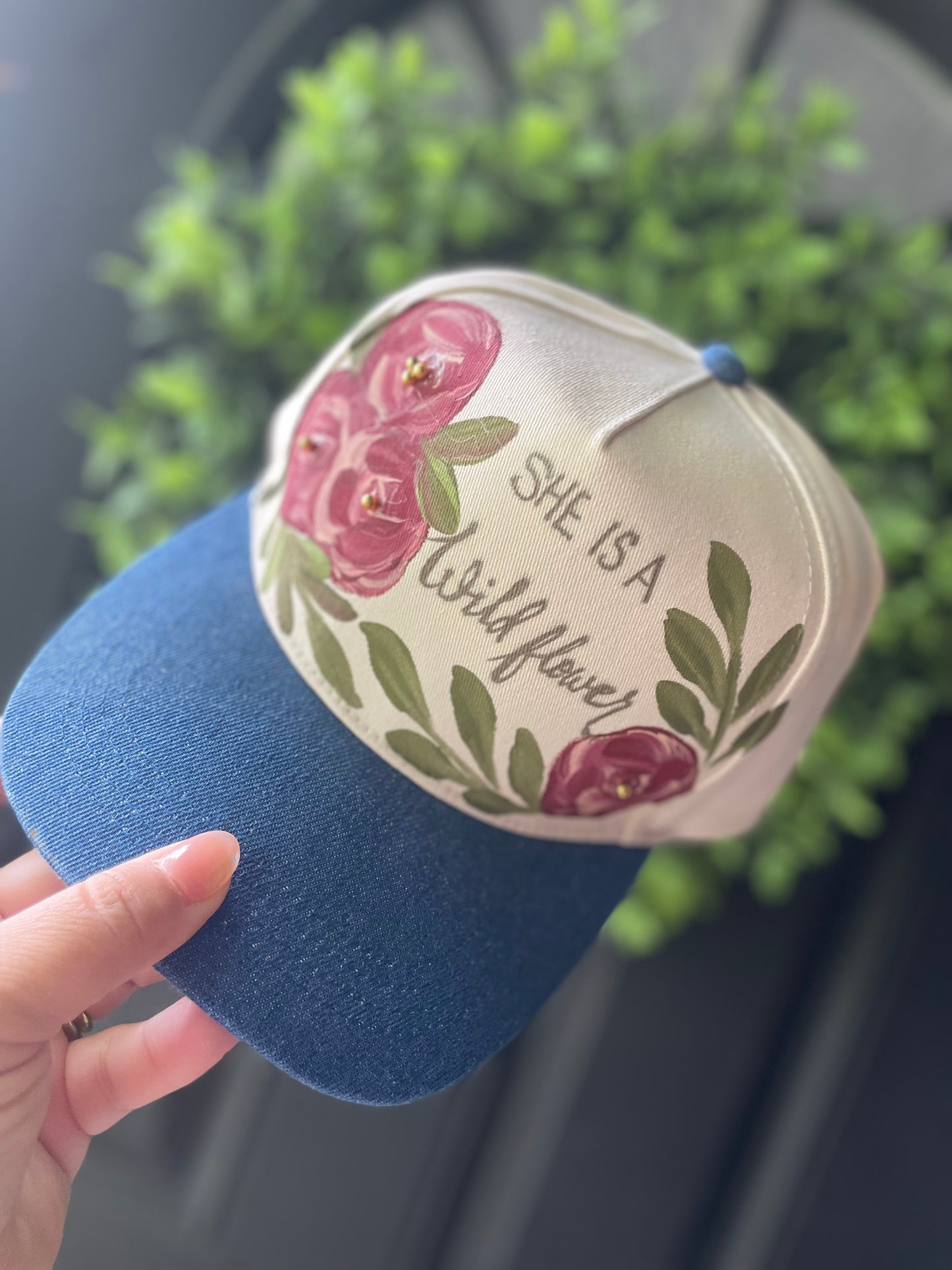 She is a Wildflower- 2 Tone Jean Cap