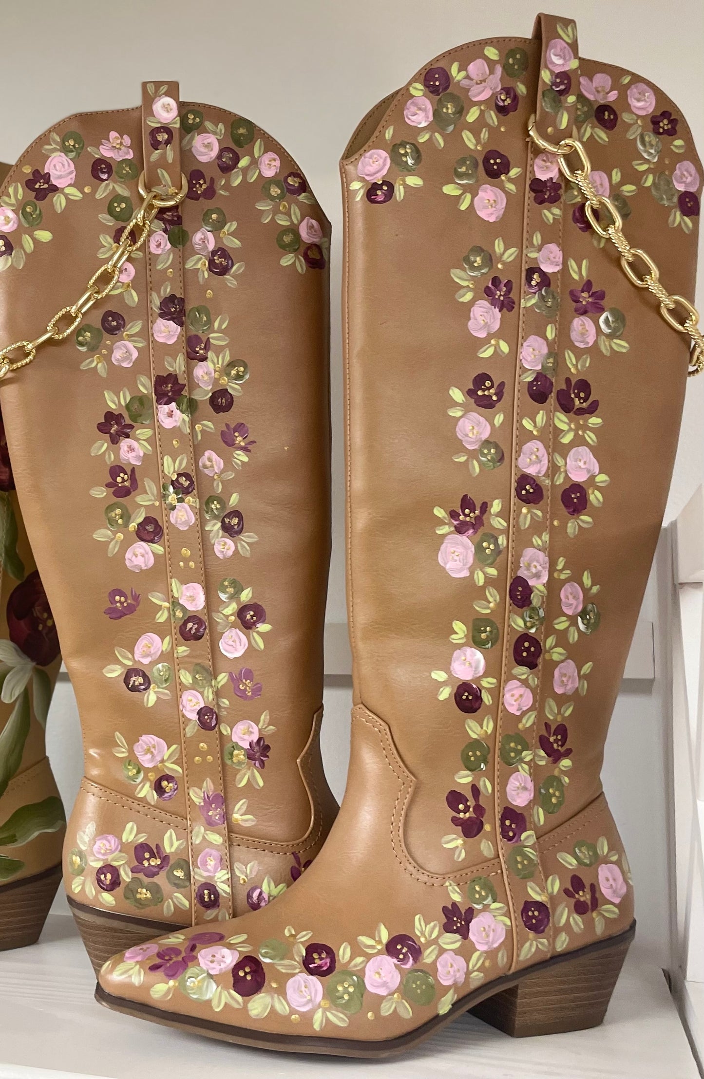 Wynona Hand Painted Western Boots