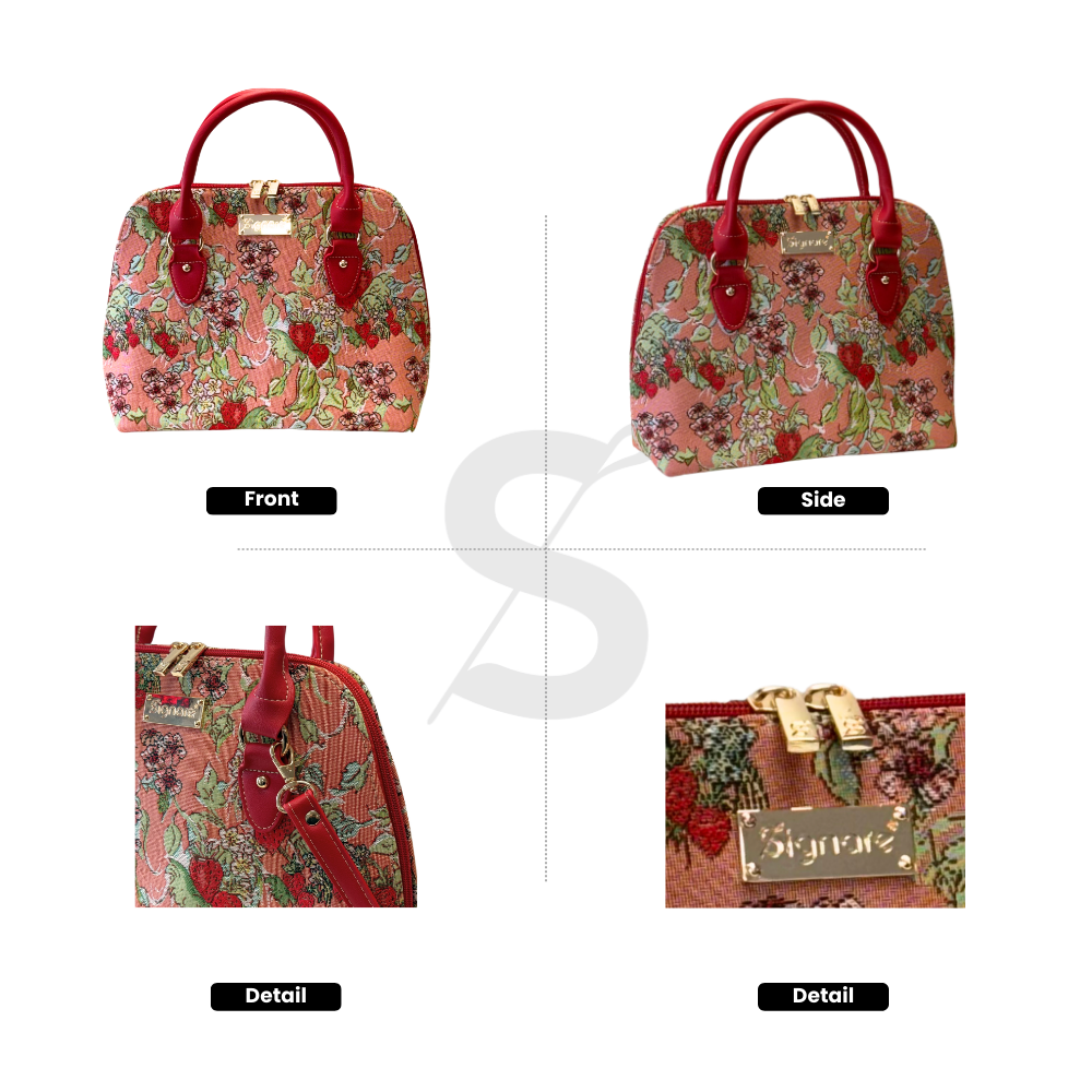 WILD & SWEET| Wild Strawberry Convertible Top Handle Purse Handbag