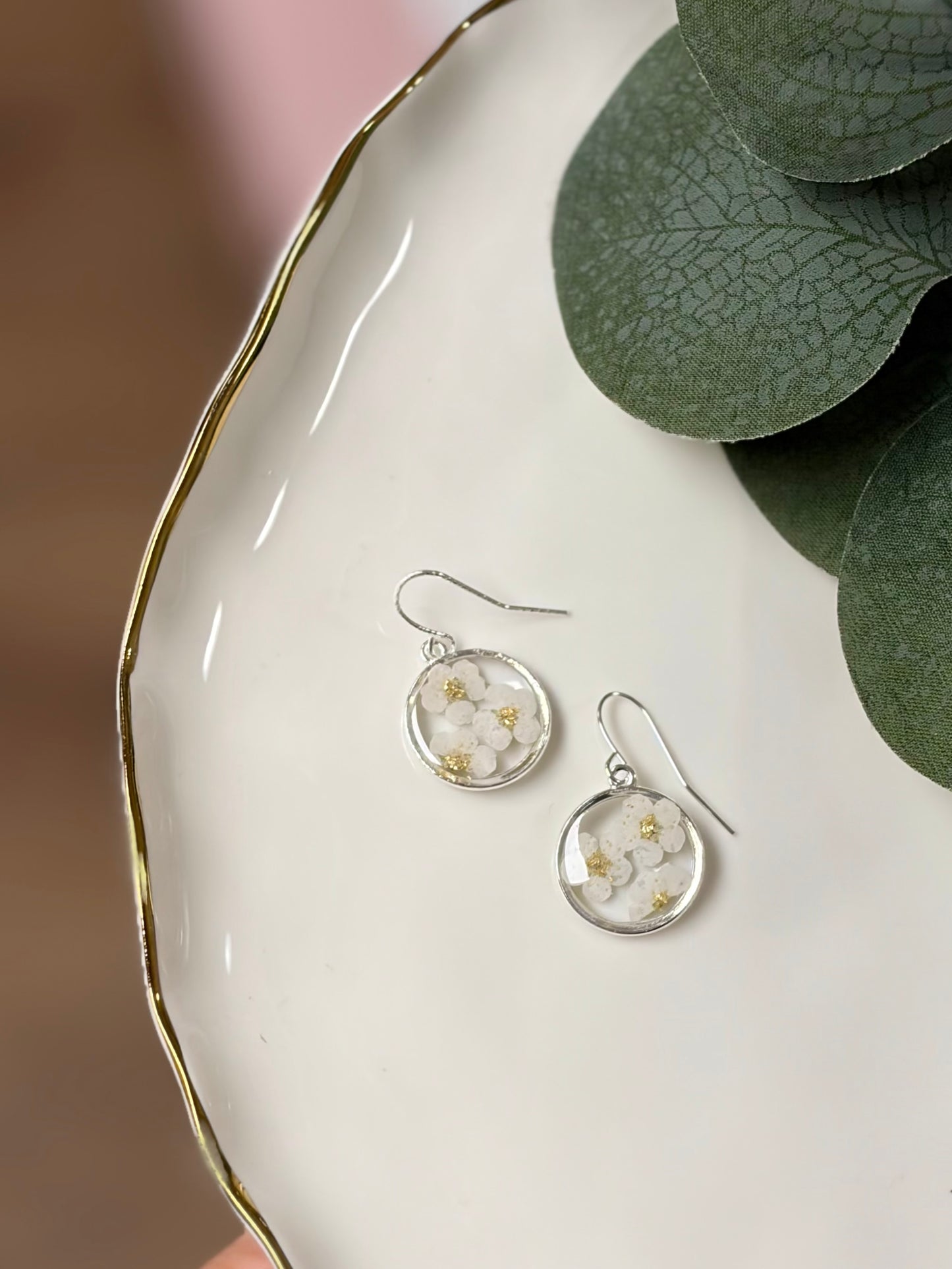 Whisper Bloom Circle Dangle