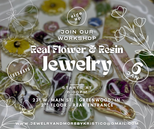 Tuesday Flower & Resin Workshop-6 Spots Weekly