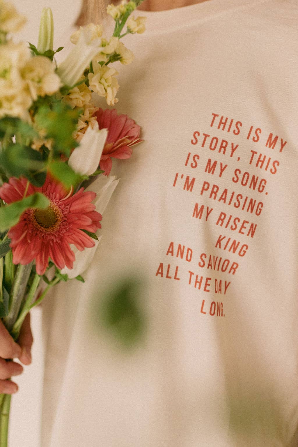Praising My Risen King Easter Graphic