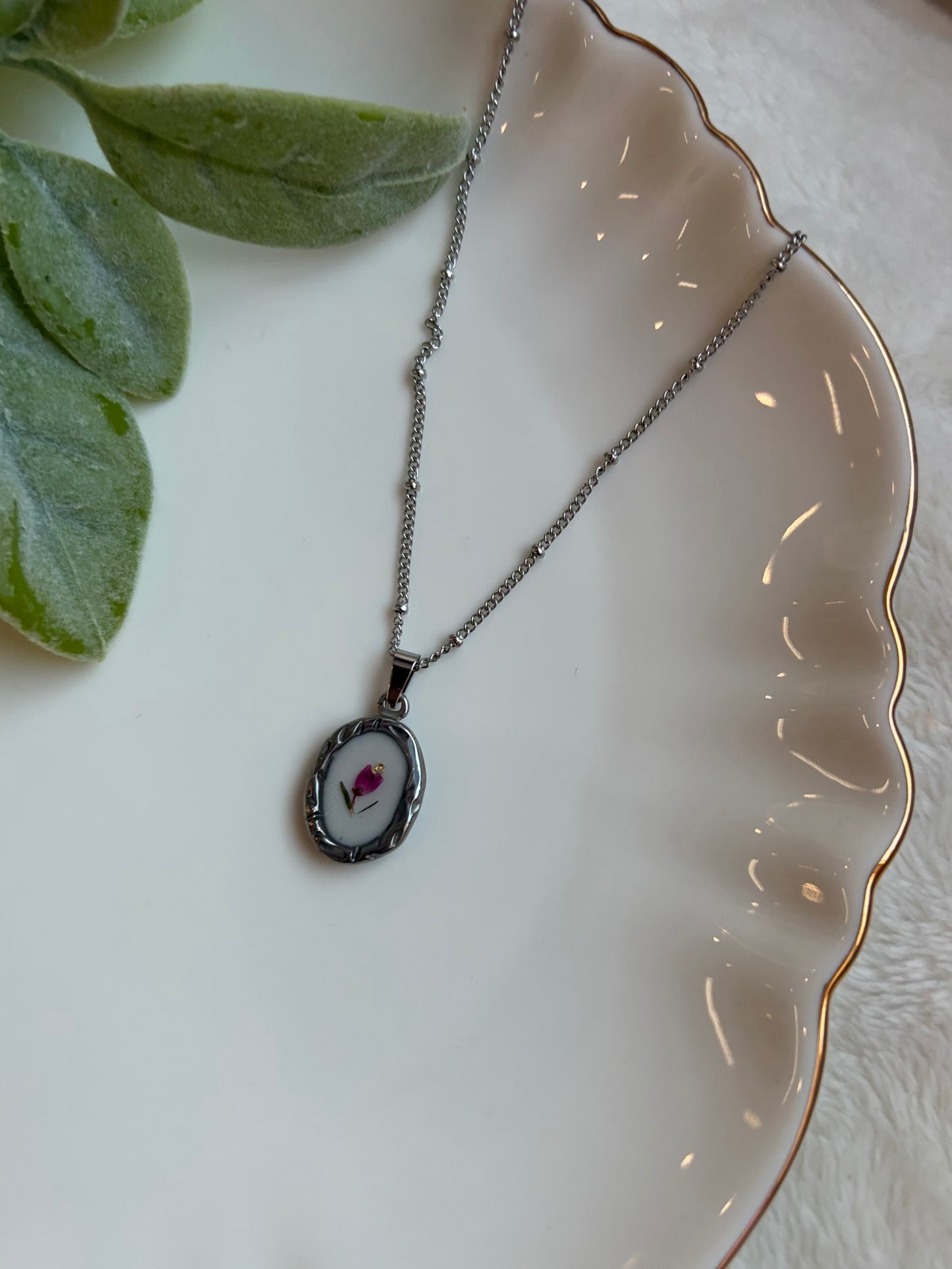 Heather Bloom Pendant Necklace