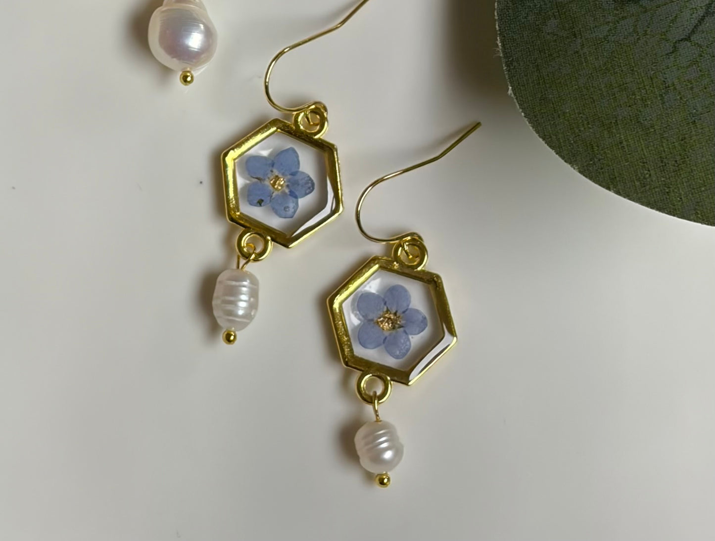 Tiny Bloom & Pearl Dangle
