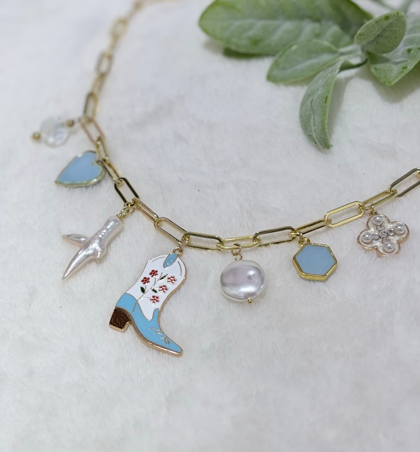 Coastal Cowgirl Charm Necklace