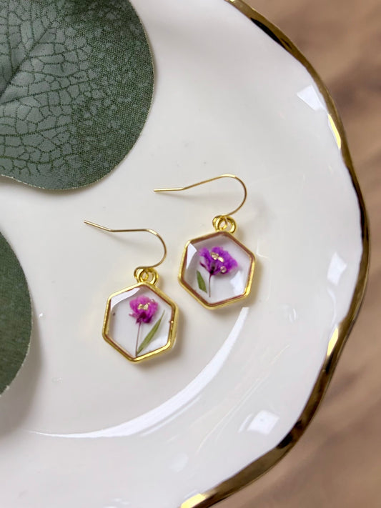 Violet Bloom Dangle