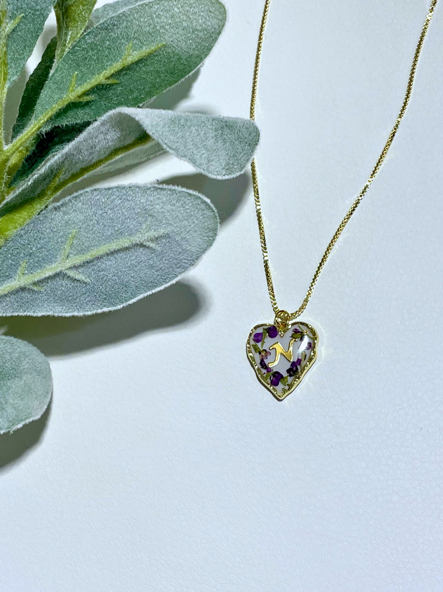 Spring Floral Heart Necklace