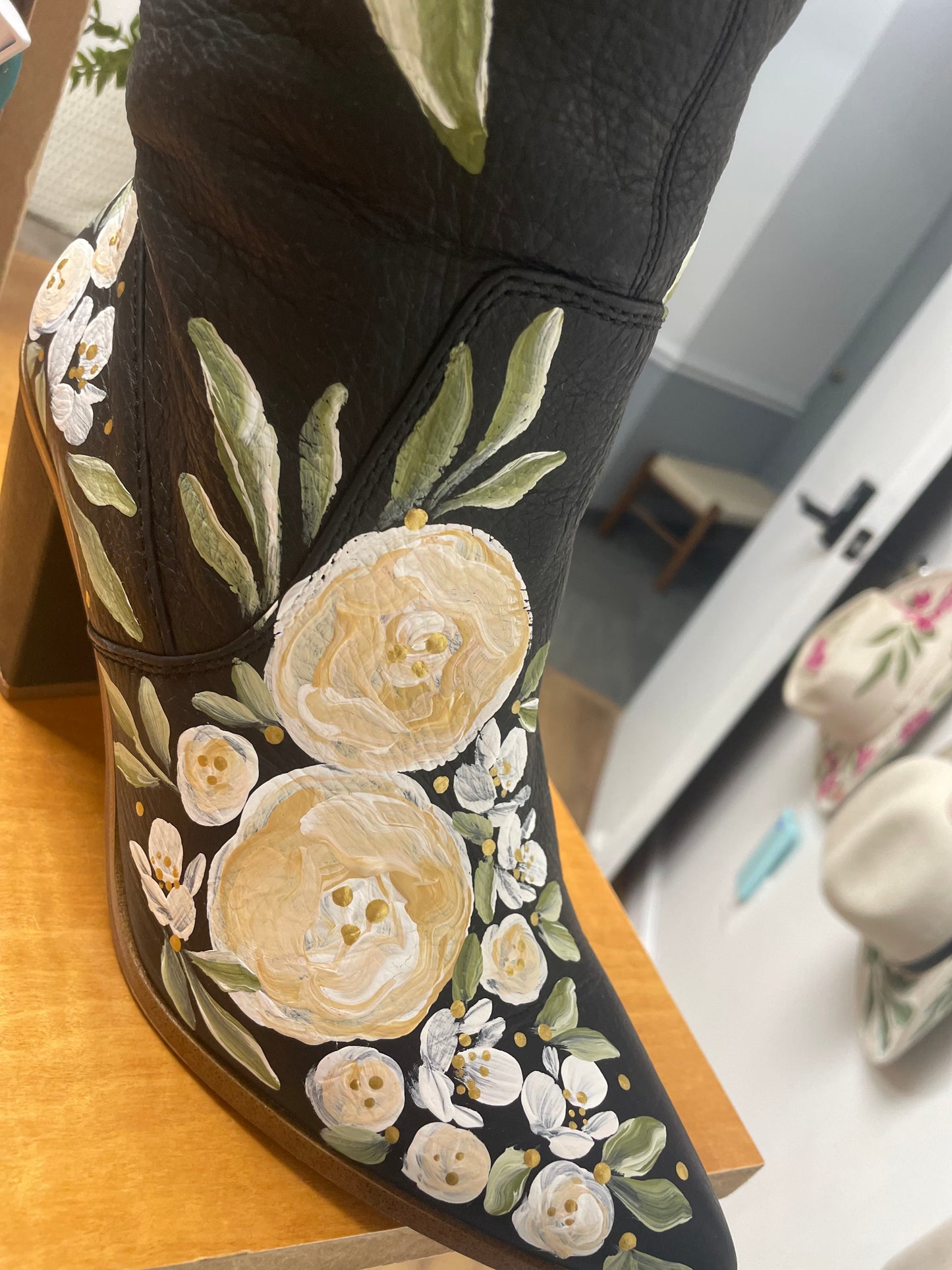 Dahlia Hand Painted Western Boot