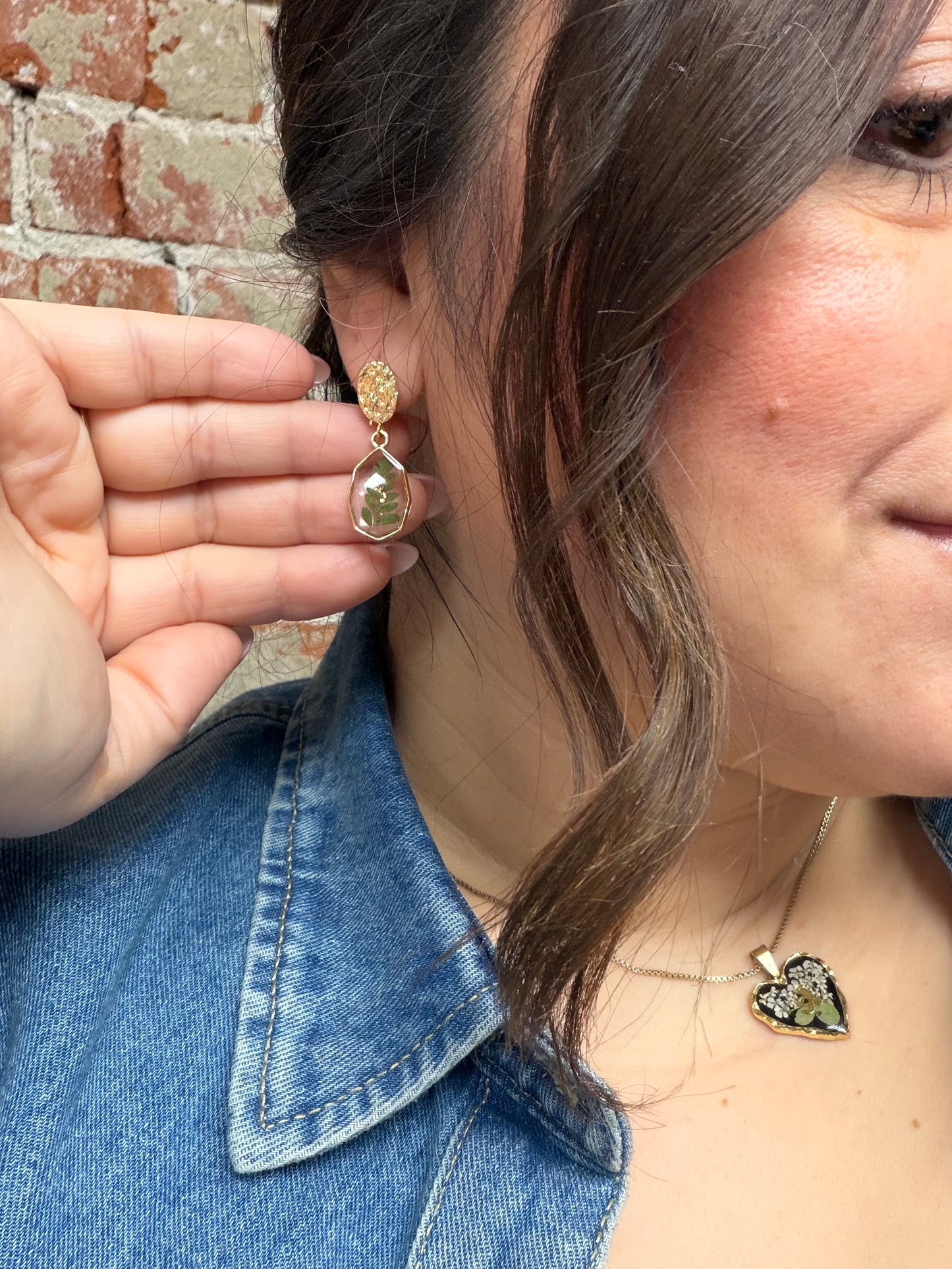 Fern-ella Drop Earring