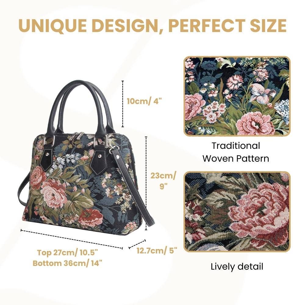 THE PEONY | Peony Convertible Top Handle Purse Handbag