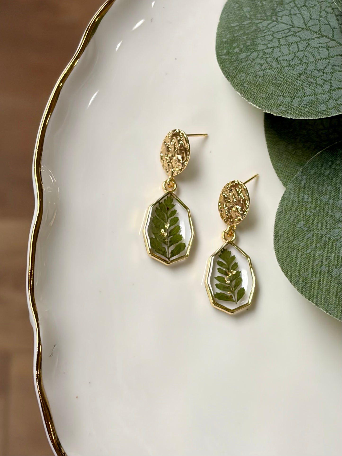 Fern-ella Drop Earring