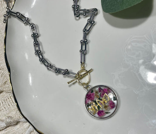 Mixed Metal YHWH Chunky Necklace