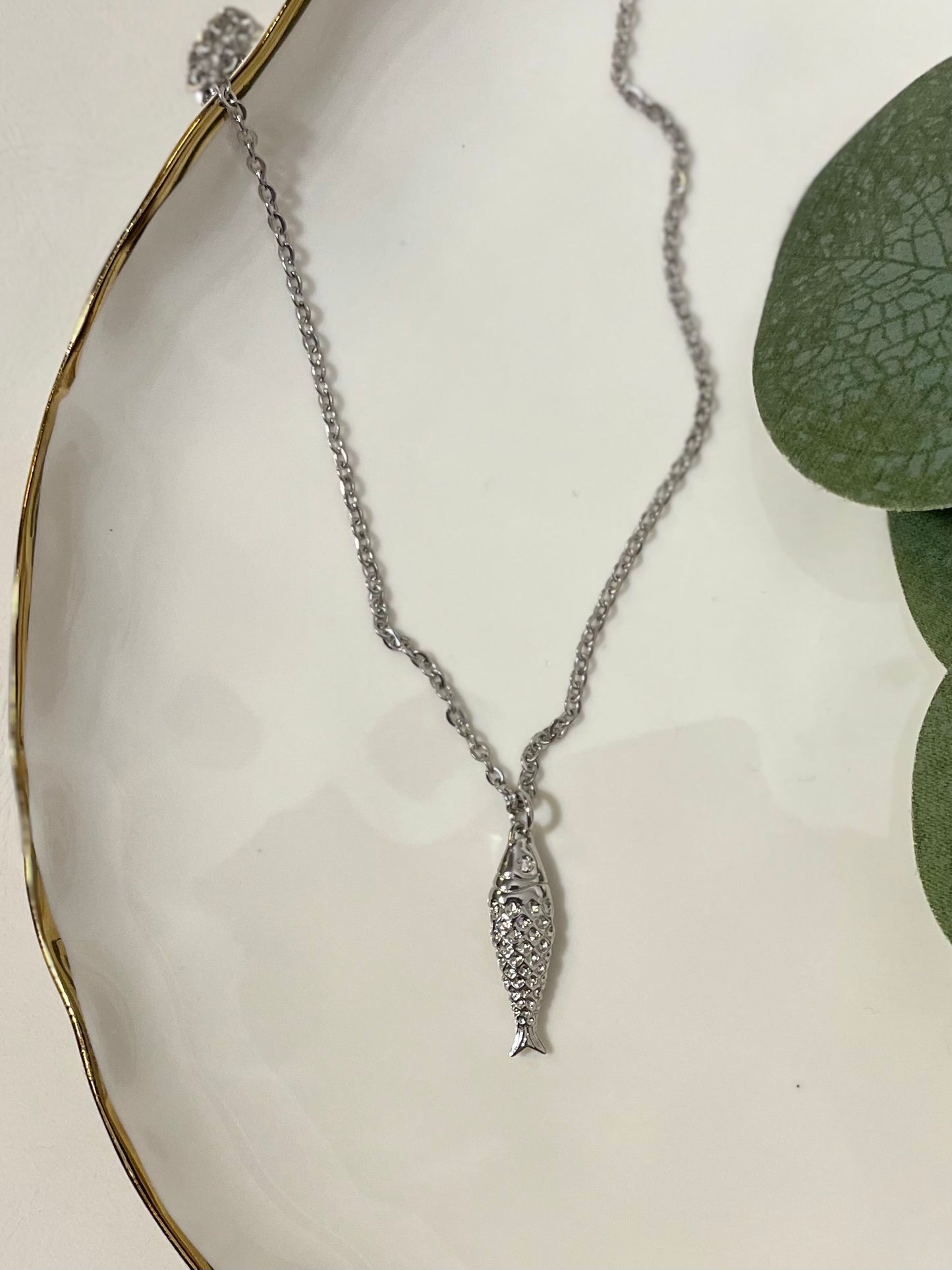 Silver Fish Necklace