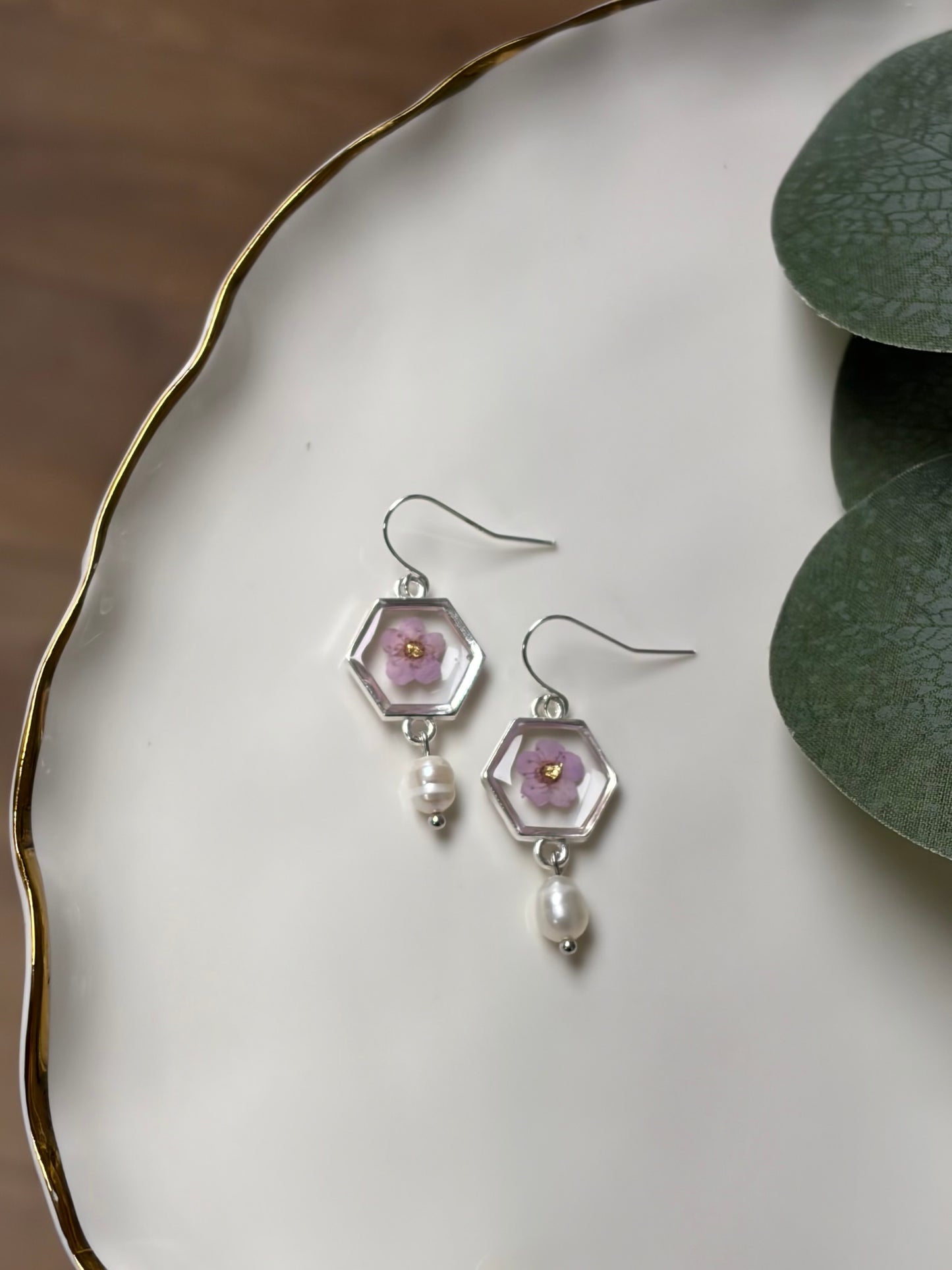 Tiny Bloom & Pearl Dangle