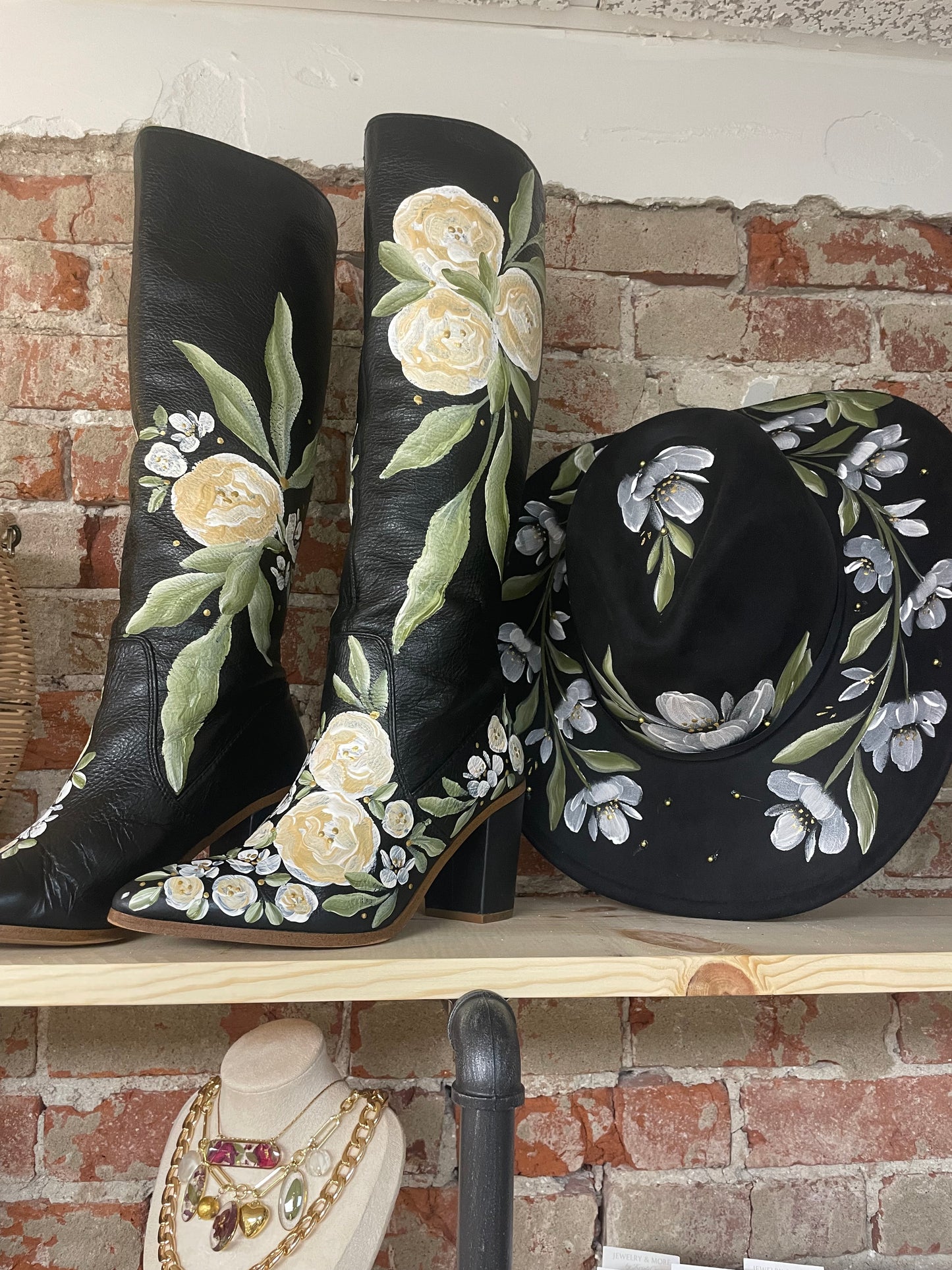 Dahlia Hand Painted Western Boot