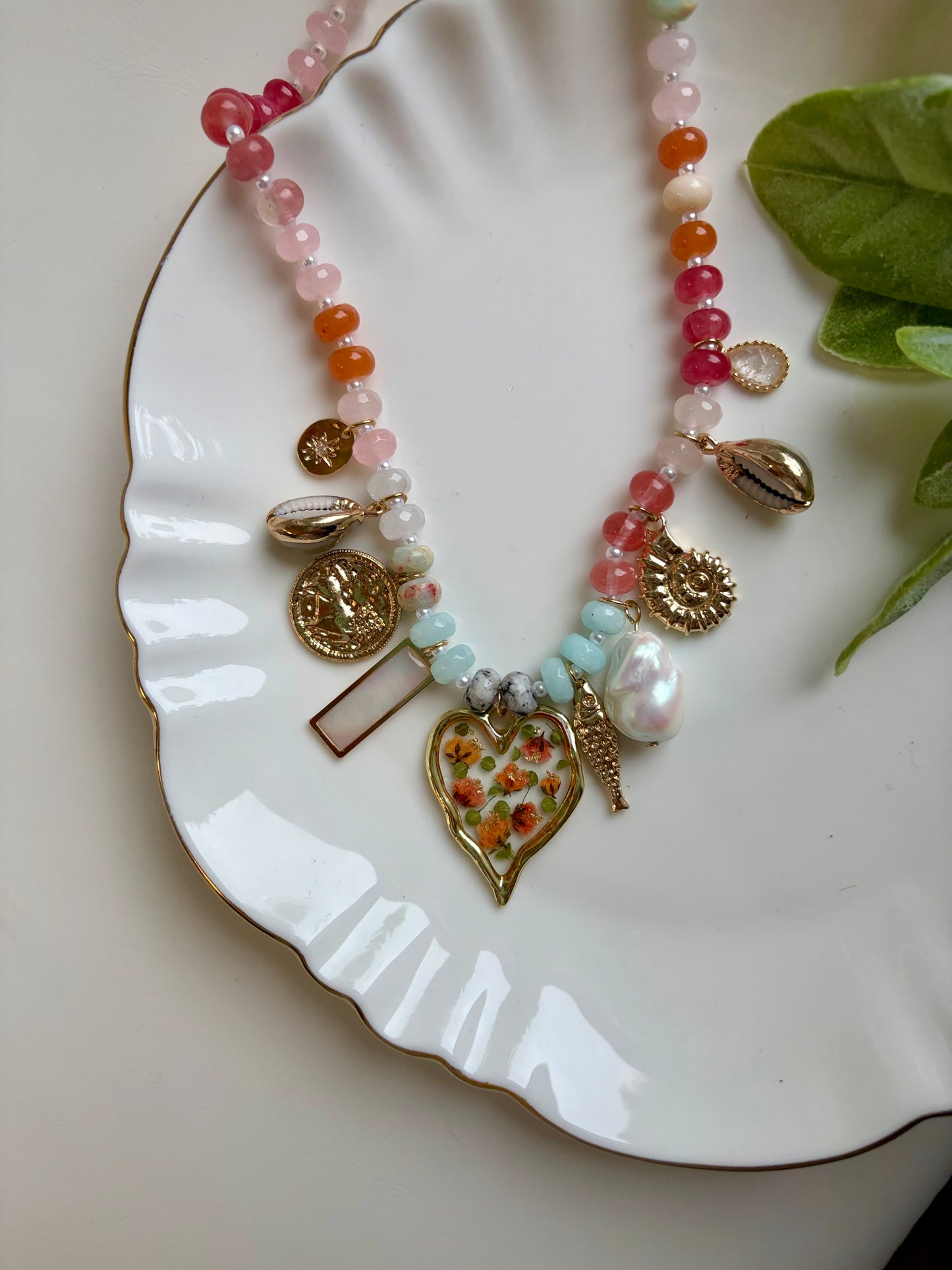 Malibu Sunset Charm Necklace