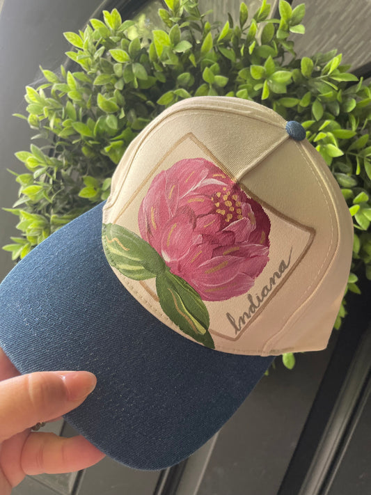 Maroon Indiana Peony-2tone Jean