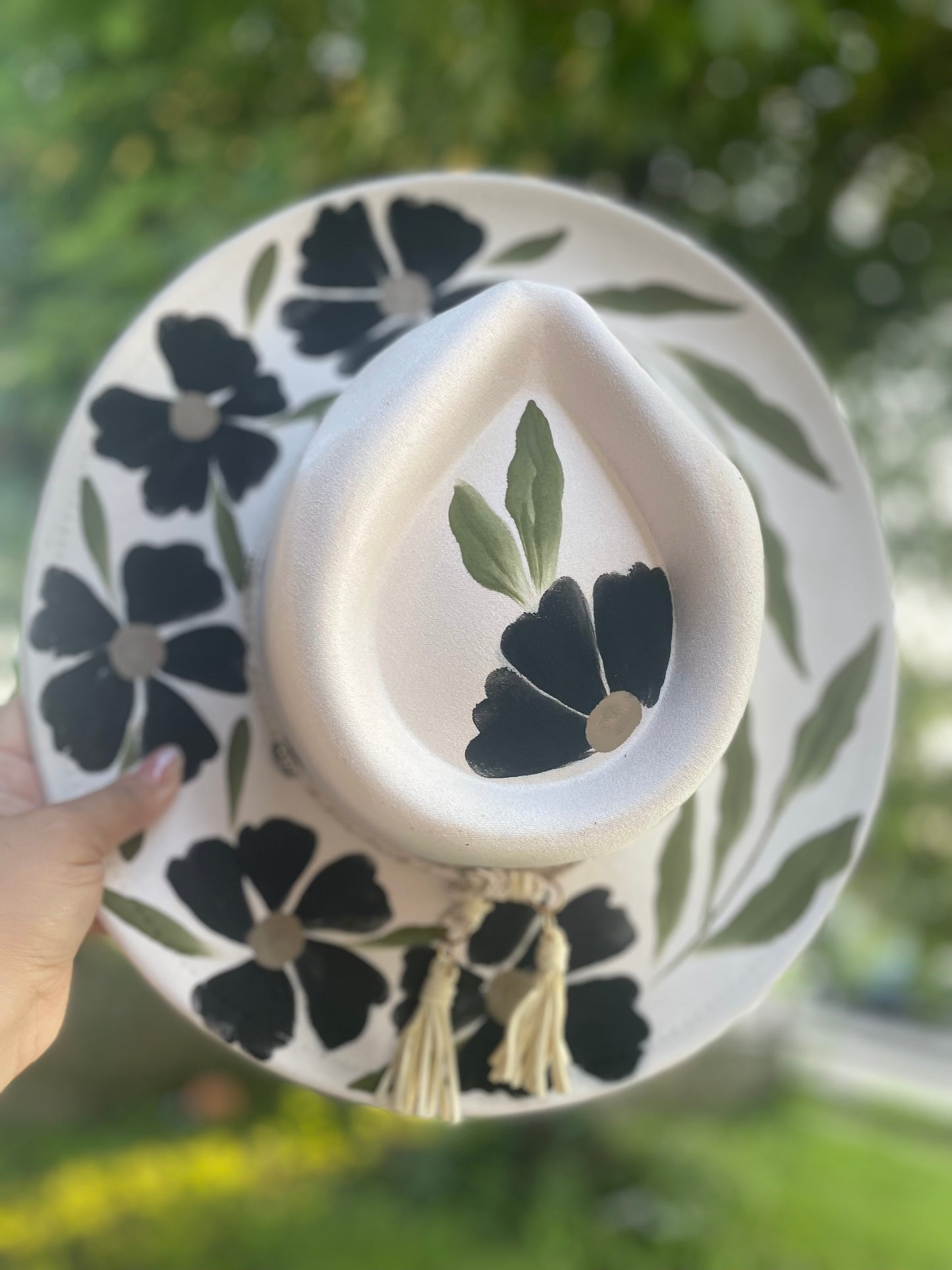 Bloom Where You are Planted Tassel Fedora