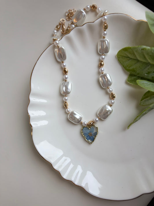 Seaside Sweetheart Pearl Necklace