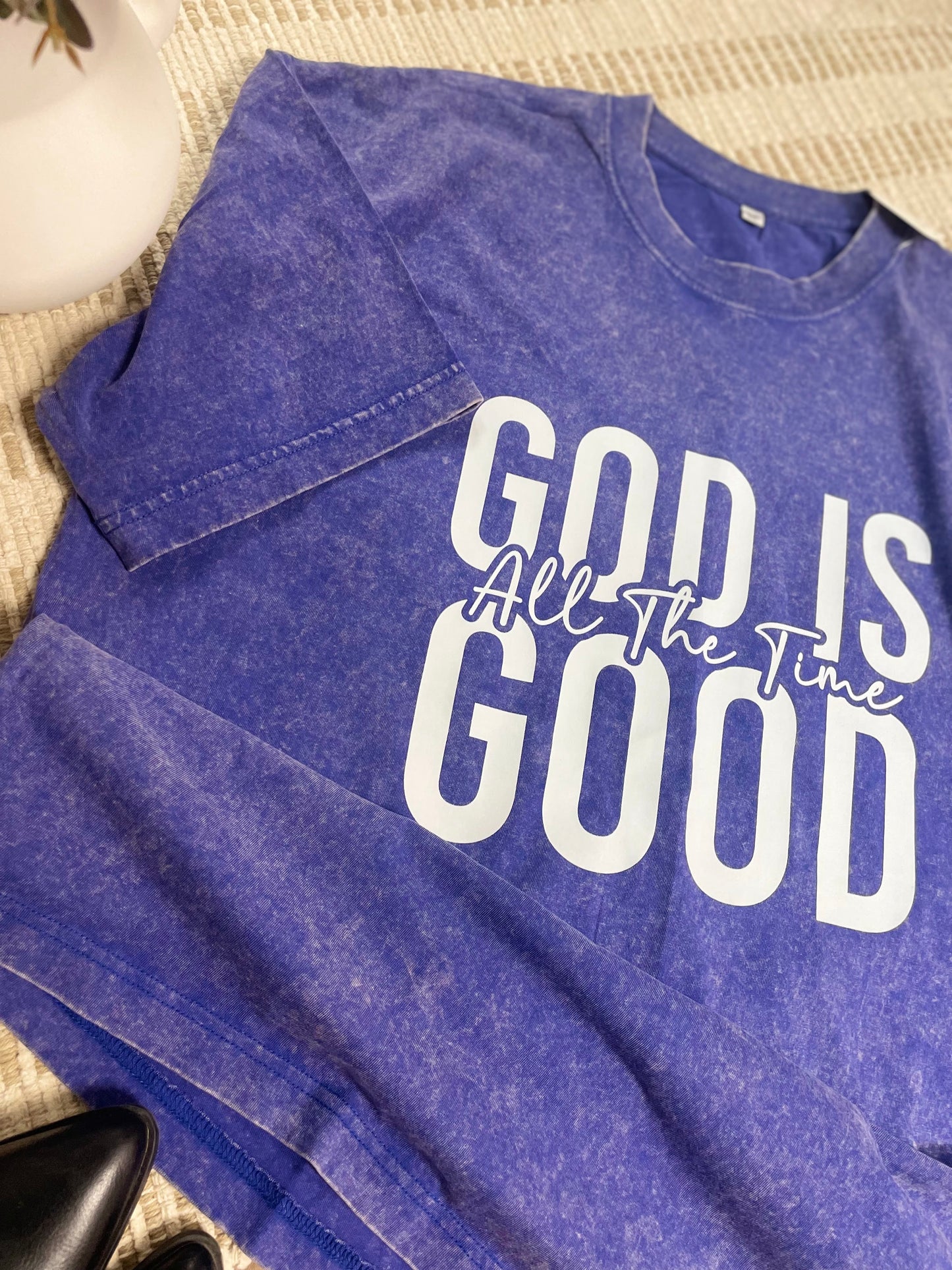 Vintage Blue-God is Good Tee