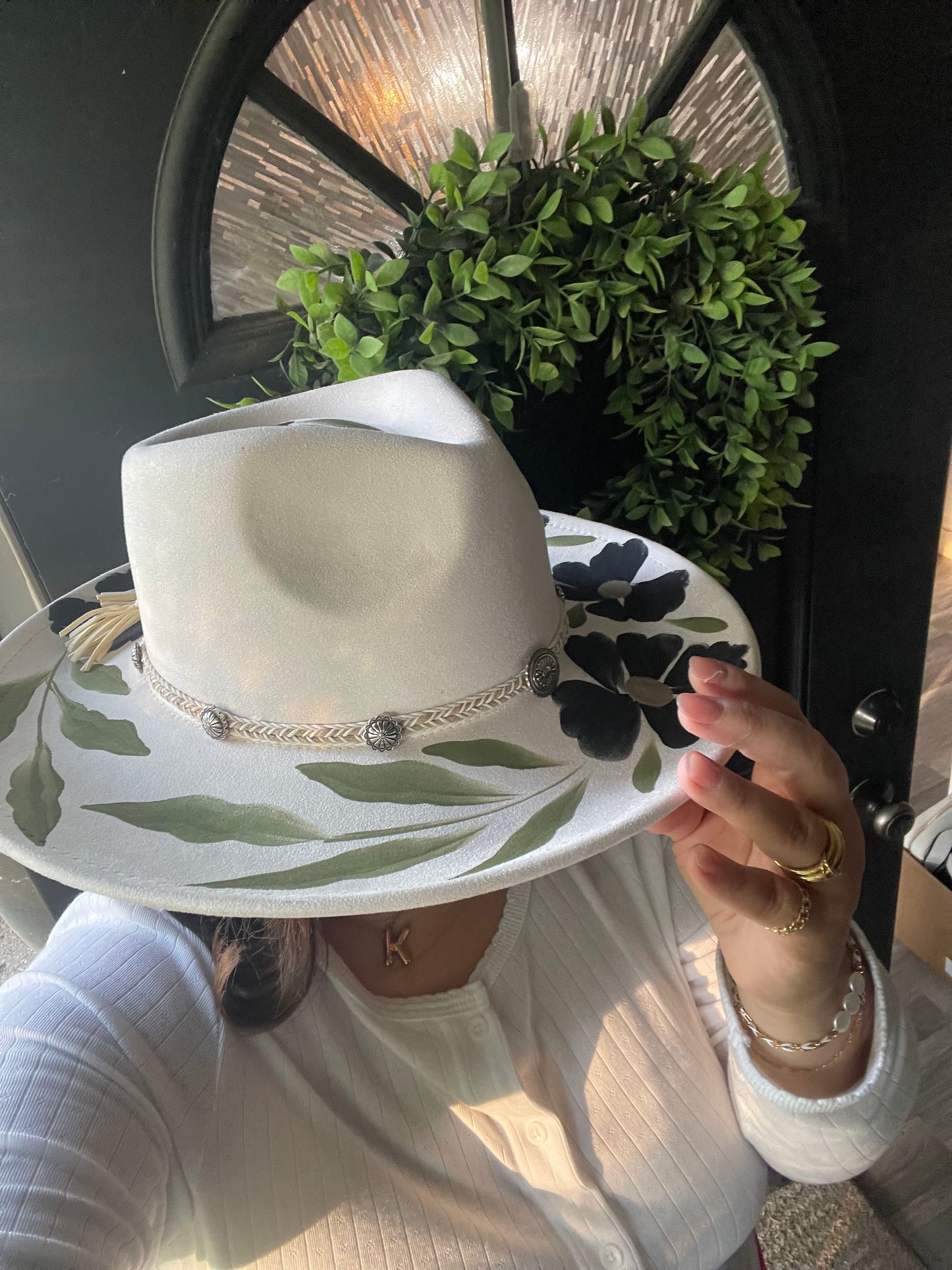 Bloom Where You are Planted Tassel Fedora