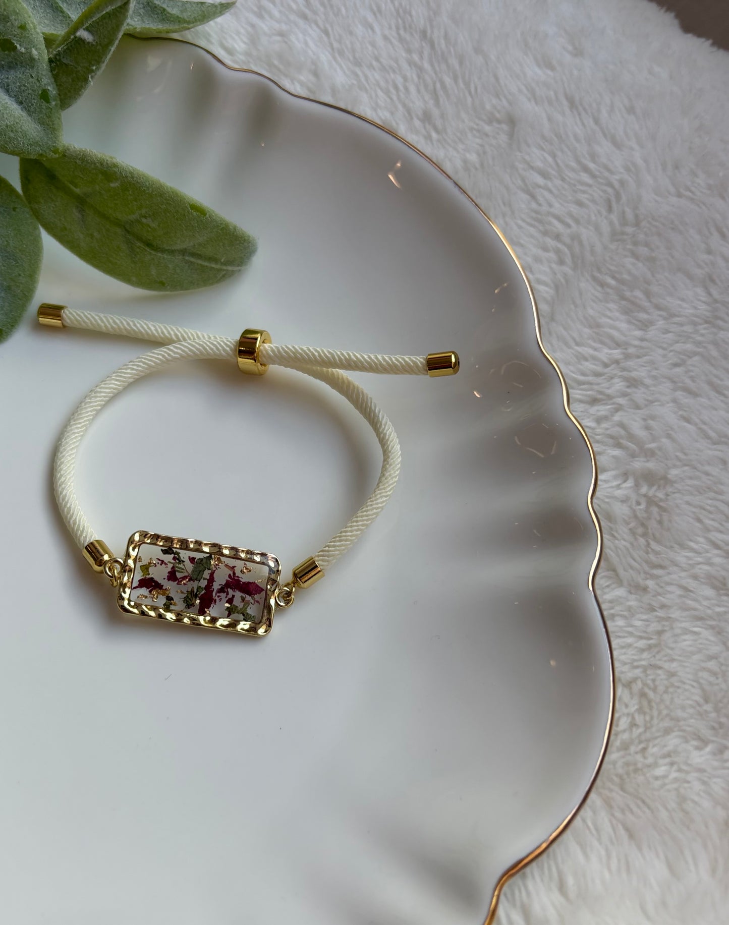 Peony Confetti Cord Bracelet