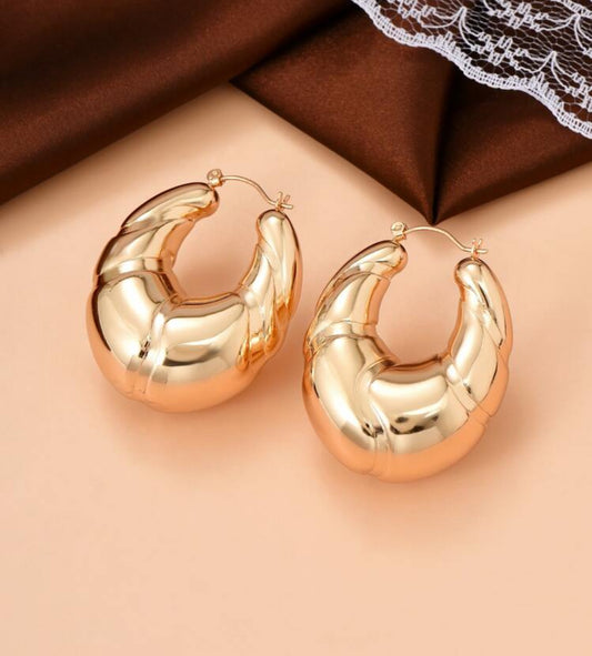 Gold Bubble Hoop