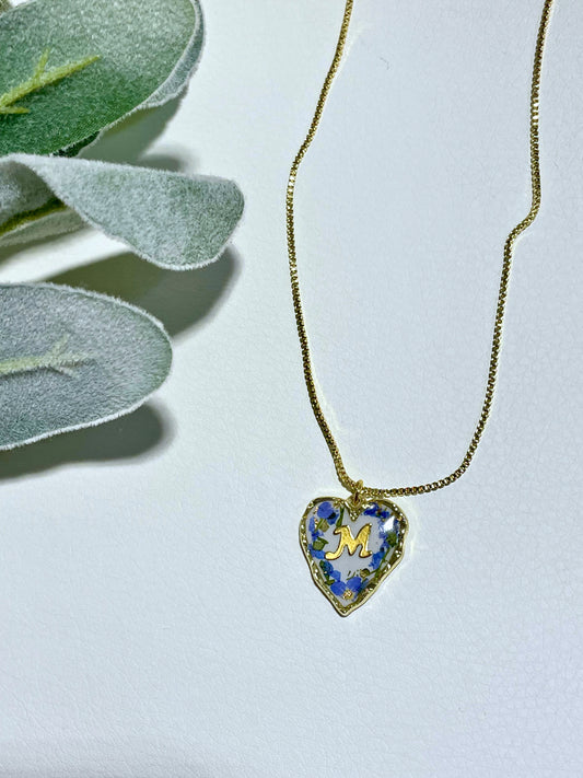 Spring Floral Heart Necklace