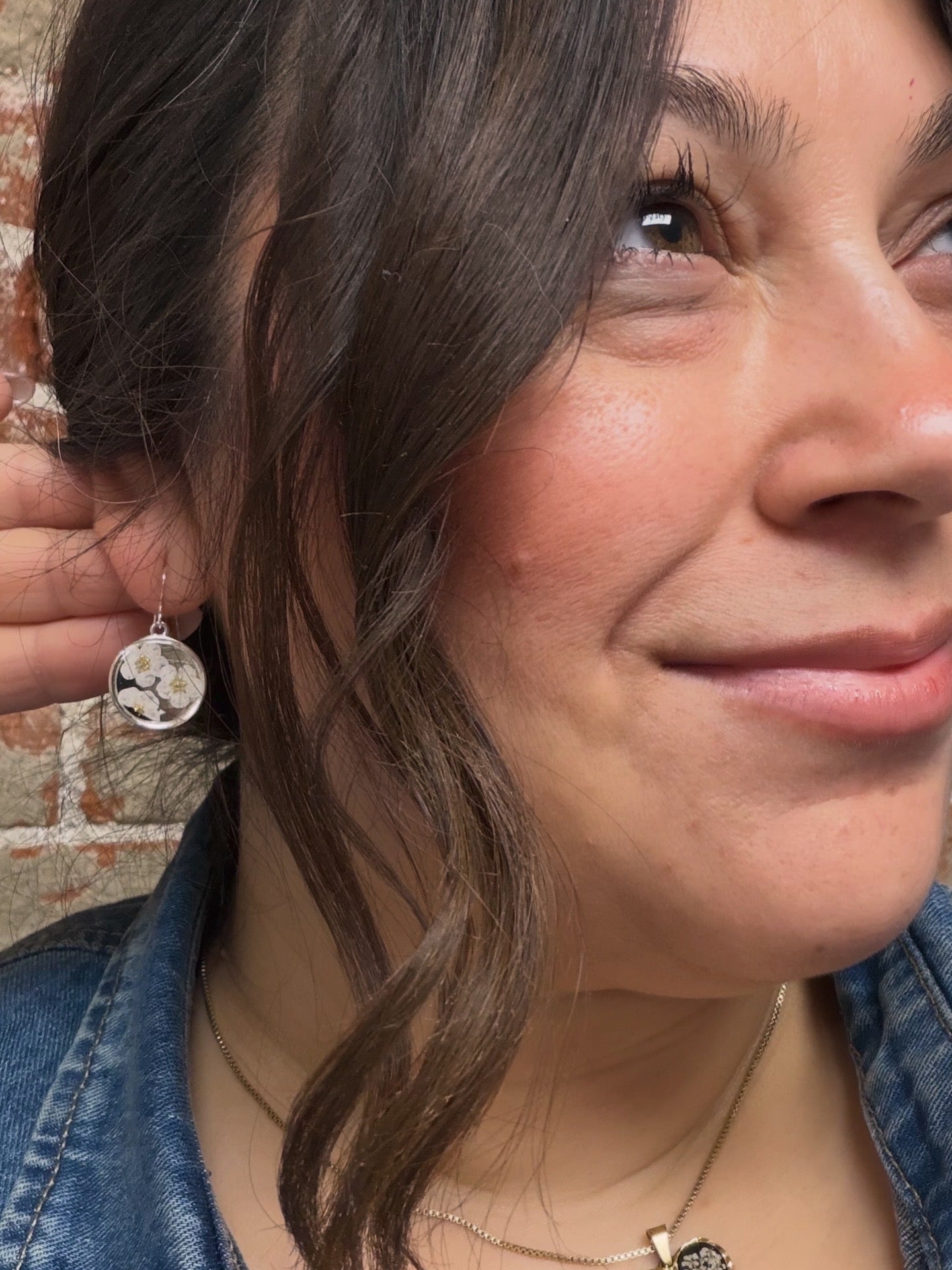 Whisper Bloom Circle Dangle