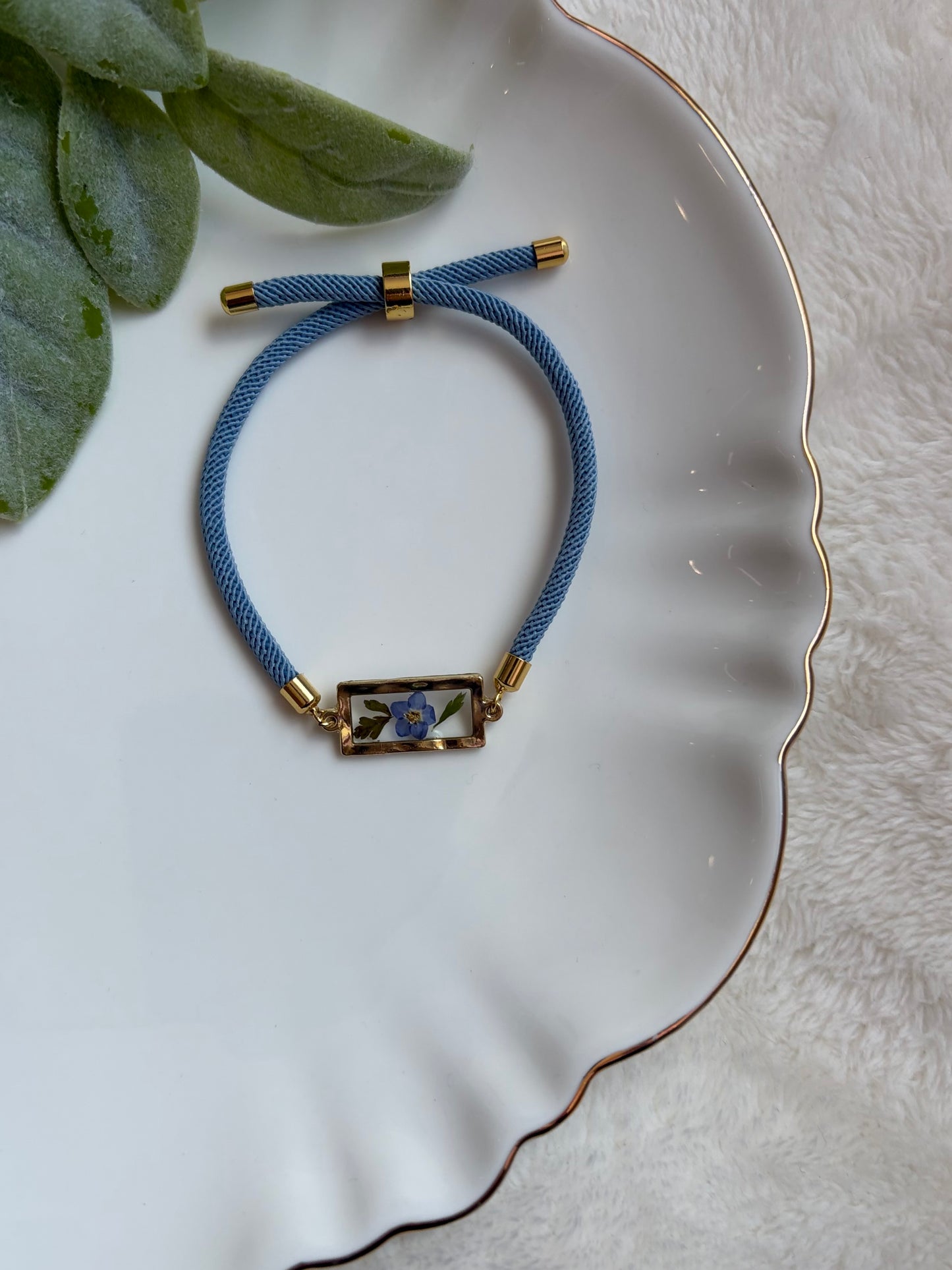Forget Me Not Cord Bracelet