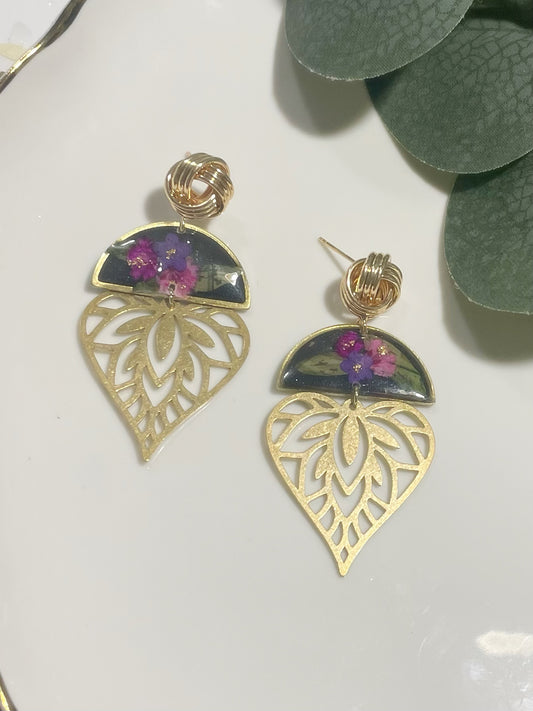 Midnight Bloom Dangle