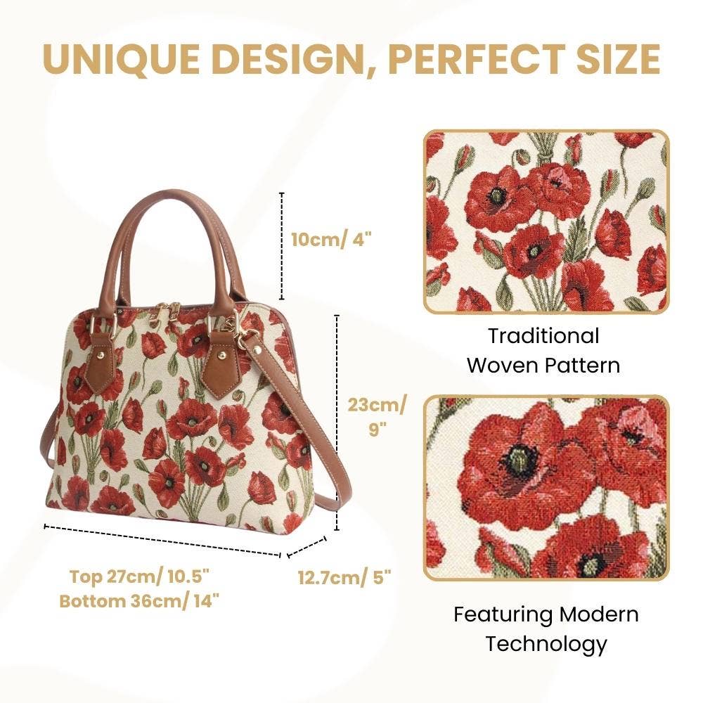 THE POPPY| Poppy Convertible Top Handle Purse Handbag