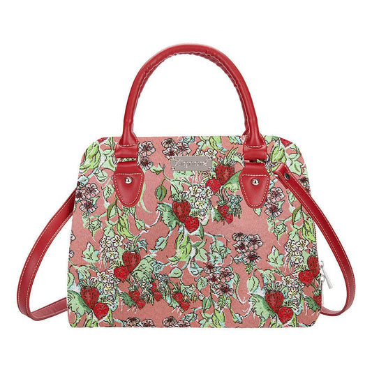 WILD & SWEET| Wild Strawberry Convertible Top Handle Purse Handbag