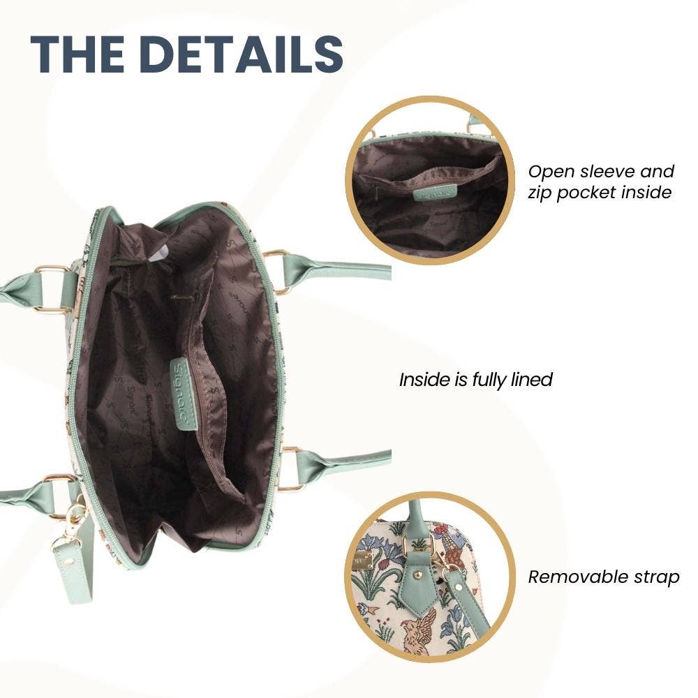 ALICE | Charles Voysey Alice in Wonderland Convertible Top Handle Purse Handbag